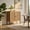 Natural, variant on Demi Bonn Kitchen Storage Cabinet, Buffet Sideboard, Kitchen Sideboard with 2 Rattan Doors and Adjustable Shelf, for Dining Room, Kitchen, Living Room, Natural