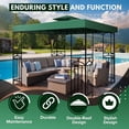 thumbnail image 3 of Cubierta de Reemplazo para Toldo de Gazebo Flexzion 8x8 Impermeable Verde, 3 of 9