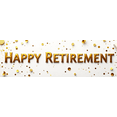 thumbnail image 5 of LUUFILx Retirement Party Banner Elegant Backdrop for Office Decorations Celebration Supplies Gold Balloon Photography Props Retirement Event Golden Background, 5 of 7