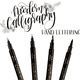 thumbnail image 1 of Juego de 6 bolígrafos de caligrafía Hoiny, bolígrafo de fibra negra, rotulador para rotulación, diario para principiantes, escritura de firmas, 4 tamaños, 1 of 8