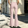 thumbnail image 2 of JAJAHO Girls Flare Leggings Slim Fit Bell Bottoms Stretchy School Uniform Pants, Sizes 5-16Y, 2 of 4