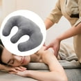 thumbnail image 6 of Serenable Breast Pillow for Massage Table, Hollow Cushion Pad Detachable Washable Cover Soft Massage Breast Bolster Pillow for Sleeping Gray, 6 of 9