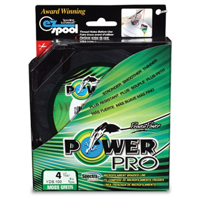 Power Pro Ligne Tressée Vert Mousse - 150 Yds (Choisissez 5Lb - 50Lb) Test de 15Lb