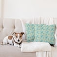 thumbnail image 4 of Ambesonne Lemons Throw Pillow Cover 2 Pack, Piping Hot Lemon Tea, 18", Pale Blue Cream Teal, 4 of 5
