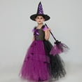 thumbnail image 5 of Bdday Halloween Witches Broom Halloween Costume Broomstick Props Dress Up Party, 5 of 9