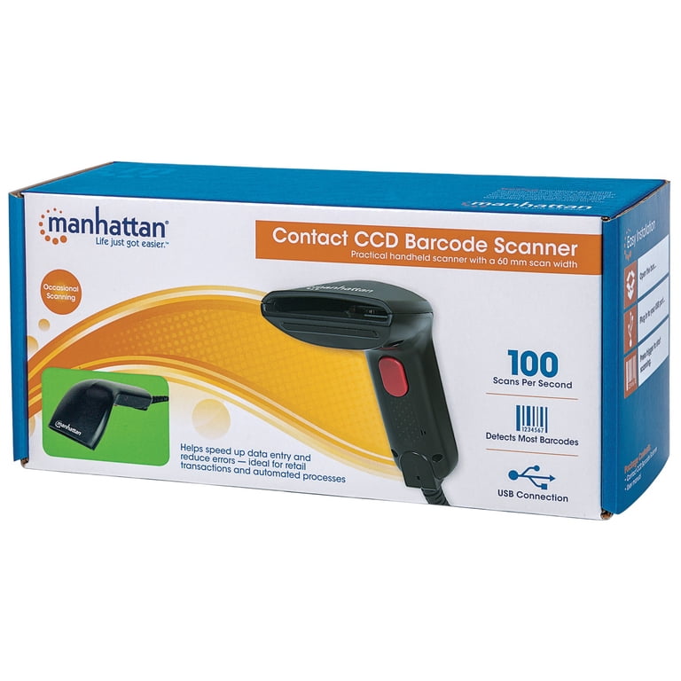 とーら Manhattan 178488 Contact CCD Barcode Scanner - Walmart.com