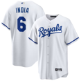 thumbnail image 1 of Camiseta clásica de béisbol blanca de Jonathan India de los Kansas City Royals, con número de estrella bordado.-S, 1 of 2