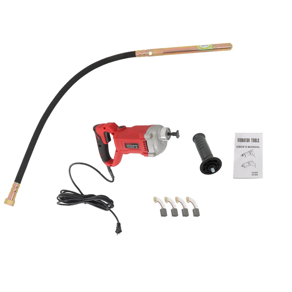Stark USA Concrete Vibrator, 6.5HP 3,600VPM, 18' Flexible Shaft, Great For  Air Bubble Removal & Mixing Concrete