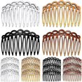 thumbnail image 1 of Women's Hair Comb Accessories French Hair Side Comb Plastic Twist Decorative Comb Hair Clip Bridal Wedding Veil Teeth Comb For Girls (black, Clear, Li, 1 of 5