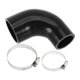 thumbnail image 1 of Ofertas Únicas 1 Juego Manguera de Silicona para Coche Negra de 45-60mm 1.77"-2.36" ID 90mm 3.54" Longitud 90° con Abrazaderas Universal, 1 of 7
