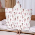 thumbnail image 5 of Fairy Princess Butterfly Pattern Hooded Bath Towel，60"x35" for Ages 3 To 12 Kids, Quick Dry Lightweight Soft Microfiber Hood Beach Towel Cover Up for Kids, 5 of 7