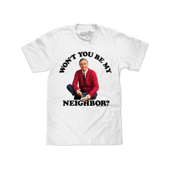 Tee Luv Won't You Be My Neighbor Mister Rogers Men's T-Shirt (XL)