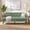 Green, variant on Christopher Knight Home Modern Tufted 3-Seater Sofa, Plush Upholstered Couch with Wood Legs, Light Gray
