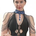 thumbnail image 5 of Cadena de bikini de cristal con borlas de aleación, cadena para el cuerpo, cadena para el hombro multicapa, 5 of 5