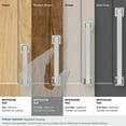 thumbnail image 4 of Amerock Lintel 3-3/4 inch (96mm) Center-to-Center Polished Chrome Cabinet Pull, 4 of 7