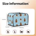 thumbnail image 4 of Toaster Covers 2 Slice, Capybaras Flowers Grass Waterproof Bread Machine Cover Fits for Standard 2 Slice Toasters, Home Decor Toaster Protection with Hanging Rope, 4 of 7