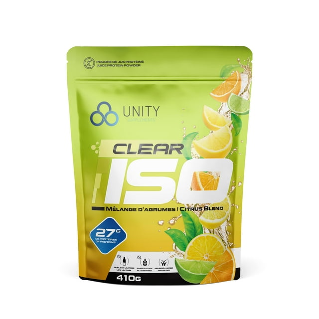 Unity Supplements - Protéine de Jus 410g - Compléments Alimentaires au Mélange d'Agrumes