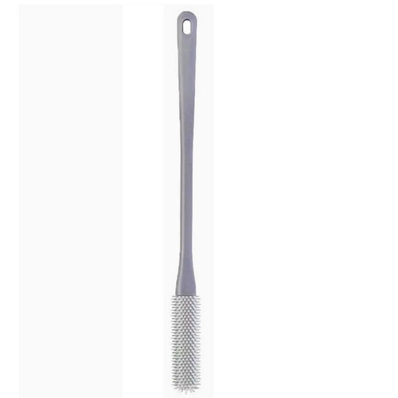 2 PCS Long Handle Silicone Foot Brush,15.7" Toe and Foot Cleaning Brush, Dead Skin and Keratin Removal Brush for Cleaning Between Toes, Soft Skin Exfoliation,for Seniors, Adults