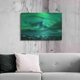thumbnail image 6 of Luxe Metal Art 'Aurora Borealis Over Ocean' by Luxe Portfolio, Metal Wall Art, 36"x24", 6 of 9
