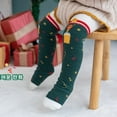 thumbnail image 3 of Boy Girl Knee High Cartoon Socks Toddler Kids Unisex Warm Thick Cotton Socks Santa Christmas Socks Long Stockings, 3 of 4