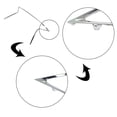 thumbnail image 4 of Fit for 13-15 ES300h ES350 Grill Trim Chrome Front Grille Trim 53121-33050, 4 of 6