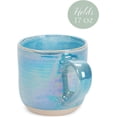 thumbnail image 7 of Blue Glossy Rainbow Glaze 17 ounce Stoneware Coffee Cup Mugs Set of 4, 7 of 7