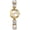 White, variant on Women's Bracelet Wrist Watches: Ladies -Tone Retro Square Colorful Rhinestones Elegant Analog Quartz Stainless Steel Band Watch