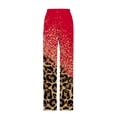 thumbnail image 5 of VEKDONE Womens Linen Long Pants Red L, 5 of 5