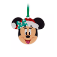 thumbnail image 2 of Disney Parks Festive Minnie Santa Ceramic Christmas Ornament New With Tag, 2 of 3
