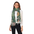 thumbnail image 2 of FORMRS Womens Scarf Winter Soft Long Big Warm Shawls Wrap Tassel Scarves, Brown Christmas Gingerbread, 2 of 9