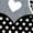 HEATHER GREY, variant on Instant Message - Mixed Patterned Hearts - Women's Racerback Tank Top