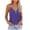 Purple, variant on Xunlbb Tank Top for Women Ladies' Summer Solid Color Zipper V-neck Sexy Sleeveless Tank Top T-shirt Women's Top Sleeveless Tops for Women Under $5 S-2XL