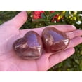 thumbnail image 6 of Strawberry Quartz Gemstone Hearts, Polished Strawberry Quartz Puffy Hearts, Strawberry Quartz Palm Stone, Strawberry Quartz Heart (5 Hearts）, 6 of 9