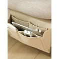 thumbnail image 2 of WEISIPU Felt Bedside Pocket Caddy, Bed Sofa Hanging Storage Organizer, Under Mattress Holder Bag for Magazine Remotes Phone Tablet, 2 of 5