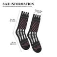thumbnail image 2 of Crew Socks for Women Men, Ribbon Breast Cancer Awareness  Moisture Running Athletic Football Striped Socks Cushion Tube Socks, 2 of 7