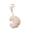 Beige, variant on Leather Croissant Shaped Keychain for Backpack Pendant, Lightweight and Durable, Unique Design for Fashionable Individuals, Portable Accessory, Beige