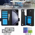 thumbnail image 2 of Dteck for Samsung Galaxy Z Fold 6 Wallet Case with 6 Credit Card Slots and S-Pen Slot,RFID Blocking Multi Card Function Magnetic Clasp Kickstand for Man Women, Black, 2 of 7