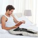 thumbnail image 5 of Balery Double Exposure Cat Forest Pantalones de pijama para hombre, pijama ultraligero, pantalón de descanso-Medium, 5 of 6