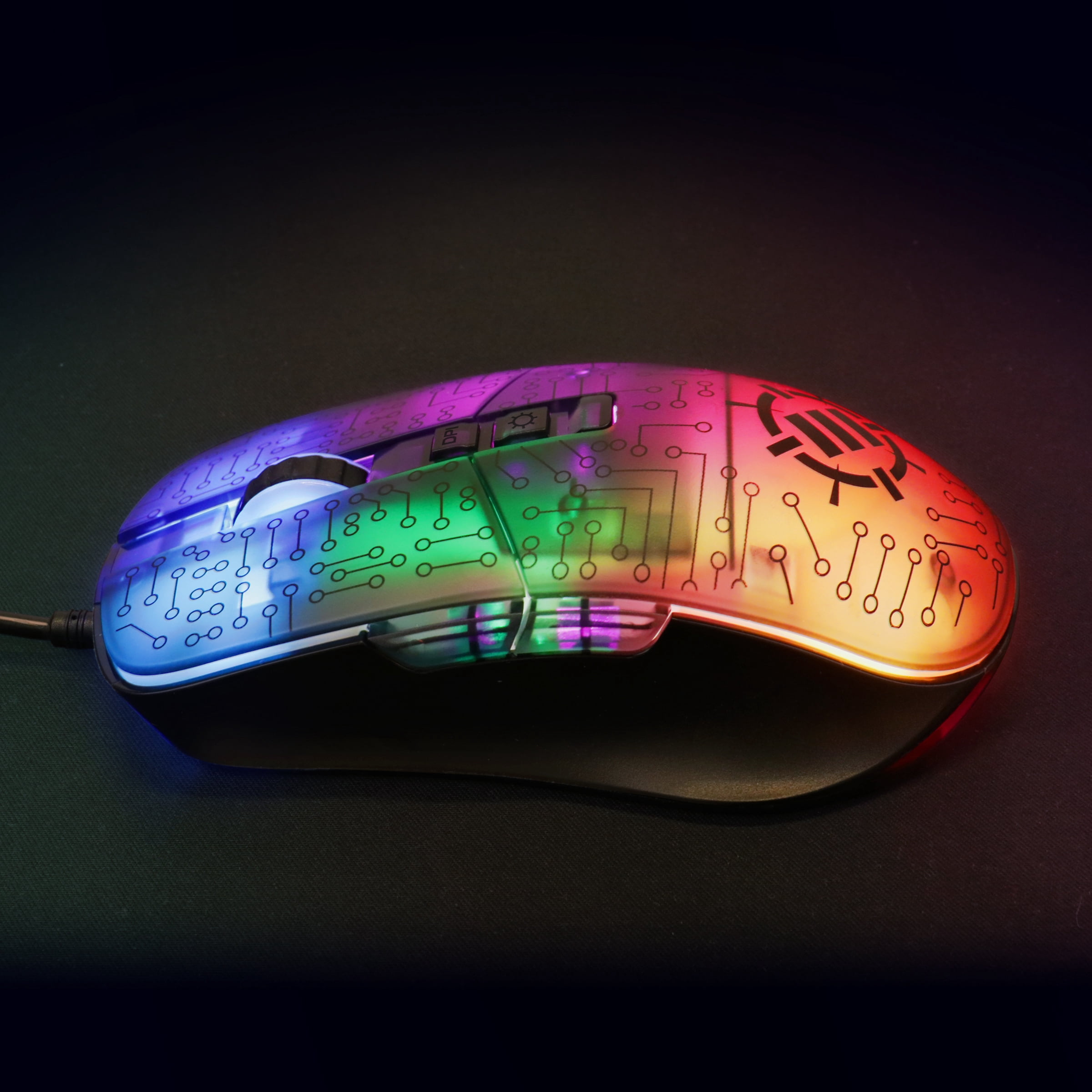 ENHANCE Voltaic 2 Gaming Mouse - Computer Mouse with 7 Programmable Buttons, Software Included