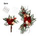 thumbnail image 5 of Inteprter 2 piezas hermosas flores decorativas simuladas decoración de boda flores fáciles de arquear son fáciles Kits de decoración para fiestas 18109 vino, 5 of 6