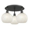 thumbnail image 7 of Innovations Lighting - White Mouchette - 3 Light Flush Mount In Modern Style-11, 7 of 7