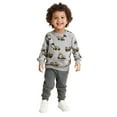 thumbnail image 1 of FYDUU Chandails pour Garçons Tout-Petits Imprimé Dessin Animé Manches Longues Décontracté Col Rond Chandail Mode Enfants Confortable Chandail Hauts Vintage Halloween, 1 of 8