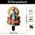 thumbnail image 3 of Acrylic Garden Madonna Statue Decoration Religious Outdoor Indoor Christmas Spiritual Holiday Accent, 3 of 6