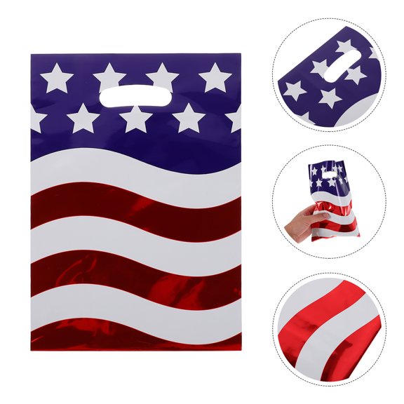 ELAYARD 100Pcs Veteran Treat Bags with Theme and Lightweight Tissue Paper for Holiday Storage
