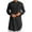 Black@GC@, variant on CONZONE Mens Muslim Kaftan Abaya Long Sleeve Robe For Men Trendy Solid Color Lapel Arab Thobe