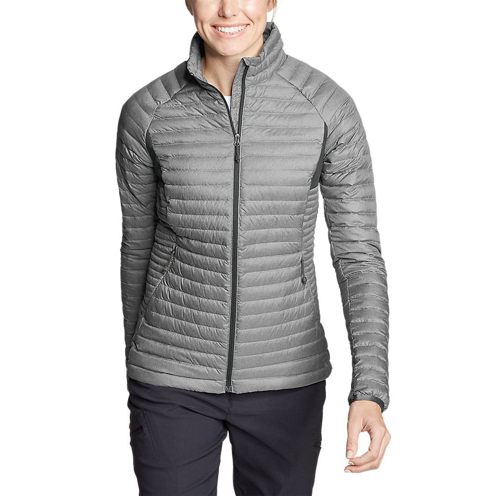 eddie bauer women's microtherm stormdown hooded jacket