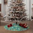 thumbnail image 4 of Sikiie Mushrooms and Flowers Nativity Christmas Tree Skirt, Jesus Christian Winter Holiday Tree Mat Decoration(30-48IN), 4 of 6