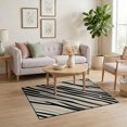 thumbnail image 3 of ODIKA Zebra Print Bold Diagonal Minimalist Wallpaper Blanket Tiger Pet Friendly & Kids Safe Play for Playroom, Bedroom, Reading Nook, 3 of 7