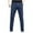 Blue, variant on Dovford Mens Elastic Waist Solid Color Jeans Pants for Seniors Adaptive Mens Pants for Elderly with Zipper