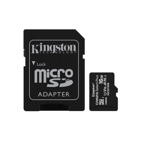 Tarjeta de memoria Kingston microSDHC Canvas Select Plus 16GB